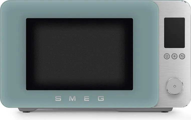 Комбинирана микровълнова фурна с горещ въздух SMEG Collezione MOC02EGMEU, 900W, 27 л, 25 програми, Плавно затваряне, Индивидуални настройки, Зелен