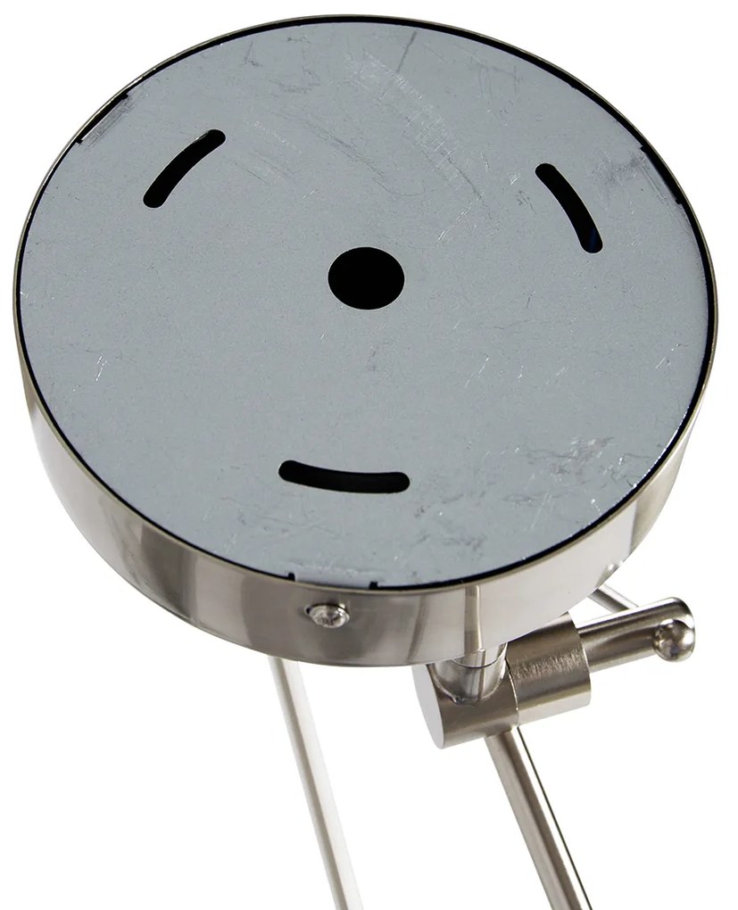 Висяща лампа от стомана с абажур 35 см бяла регулируема 2-светлина - Blitz