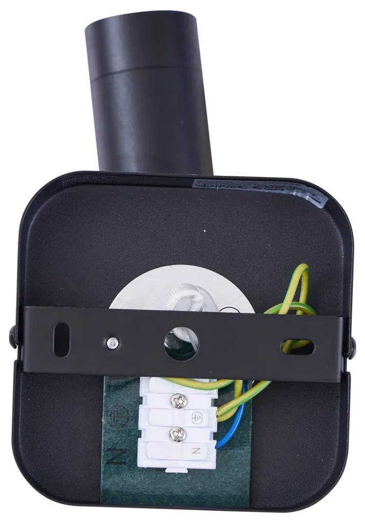 Модерен таванен прожектор черен кръгъл GU10 35mm въртящ се и накланящ се - Kate