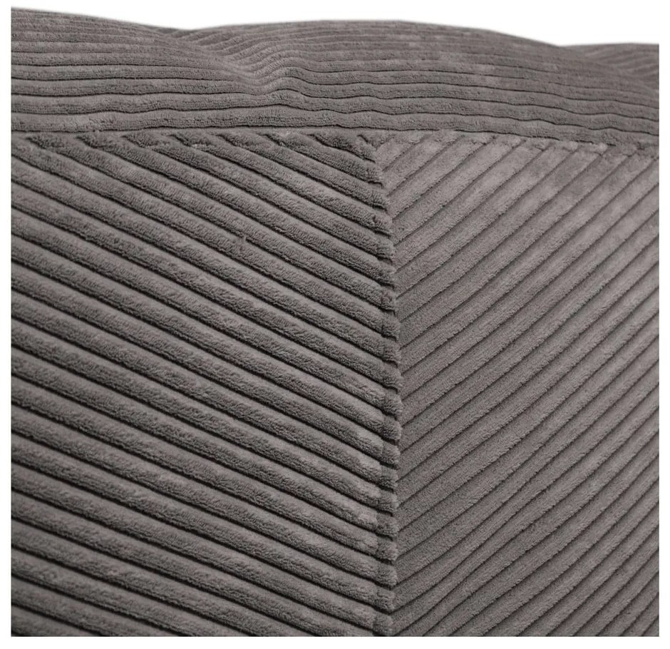 Пуф от рипсено кадифе в тухлен цвят Sofa Tube – SLOWDOWN