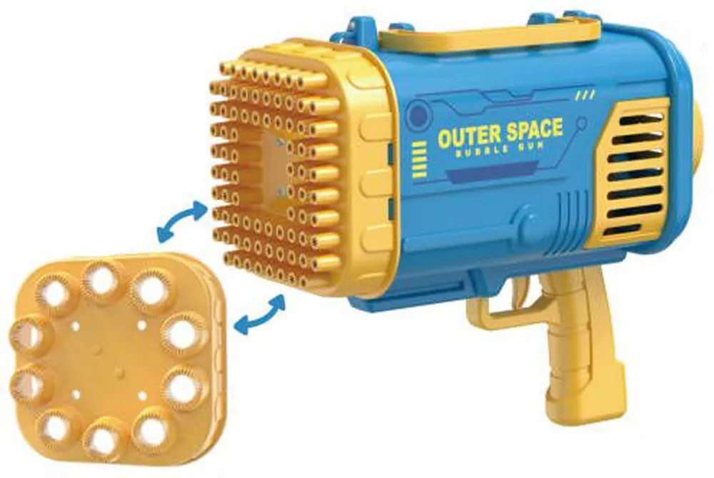 Bubble Gun Outer Space Базука за 80 Балончета Синя