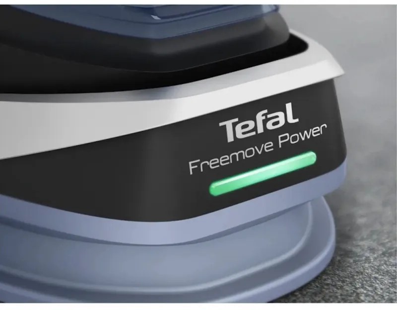 Безжична ютия Tefal Reemove Upgrade FV6675E0, 2600 W, 250 мл, Керамична плоча, Система против капене, Автоматично изключване, Син