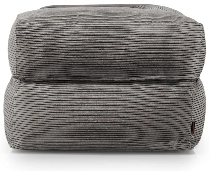 Пуф от рипсено кадифе в цвят горчица MooG – SLOWDOWN