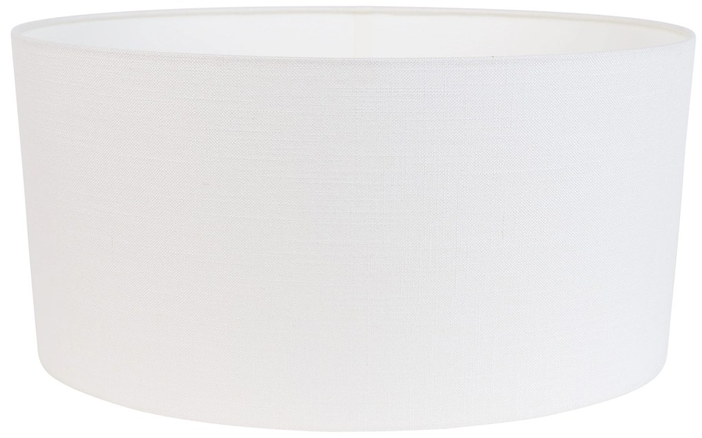 Абажур от лен бял овал 50/33/25