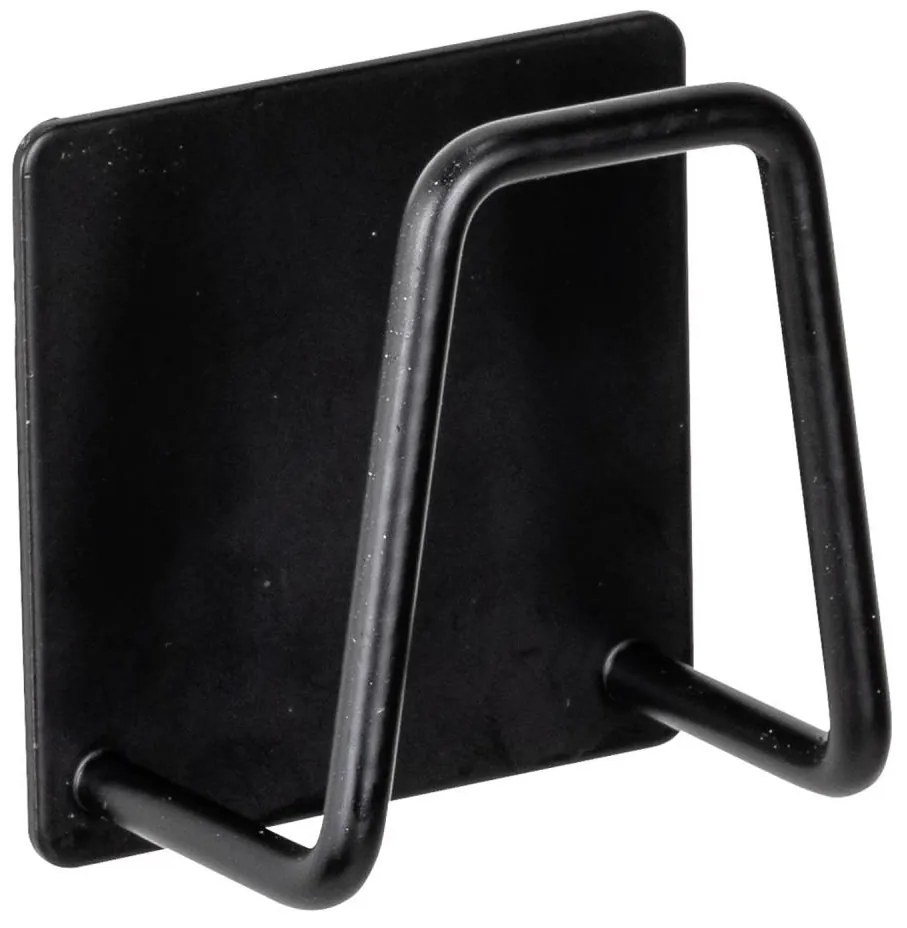 WENKO 55071100 - Държач BLACK OUTDOOR KITCHEN 5x5 cm неръждаема стомана/черен
