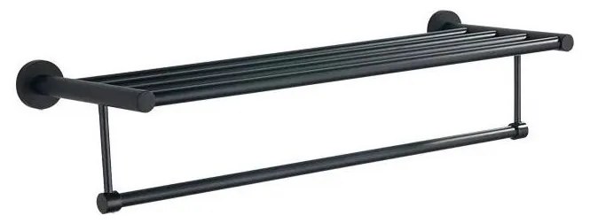Aqualine - Стенна закачалка за кърпи SAMBA 21x62,5 см черен