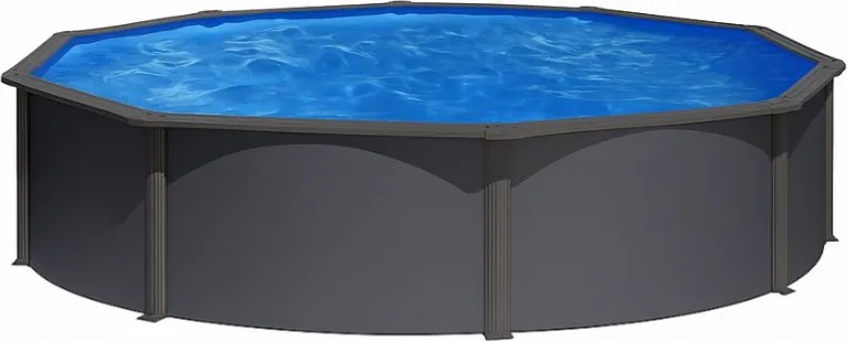 Сглобяем басейн с метални стени ANTHRACITE Ø460 x h120 см - Gre