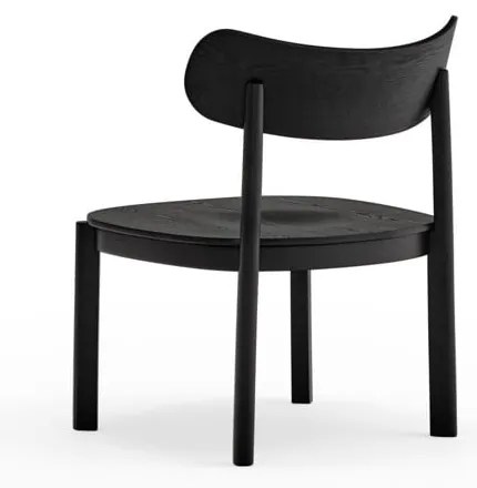 Черен трапезен стол в декор от пепел Nara - Teulat