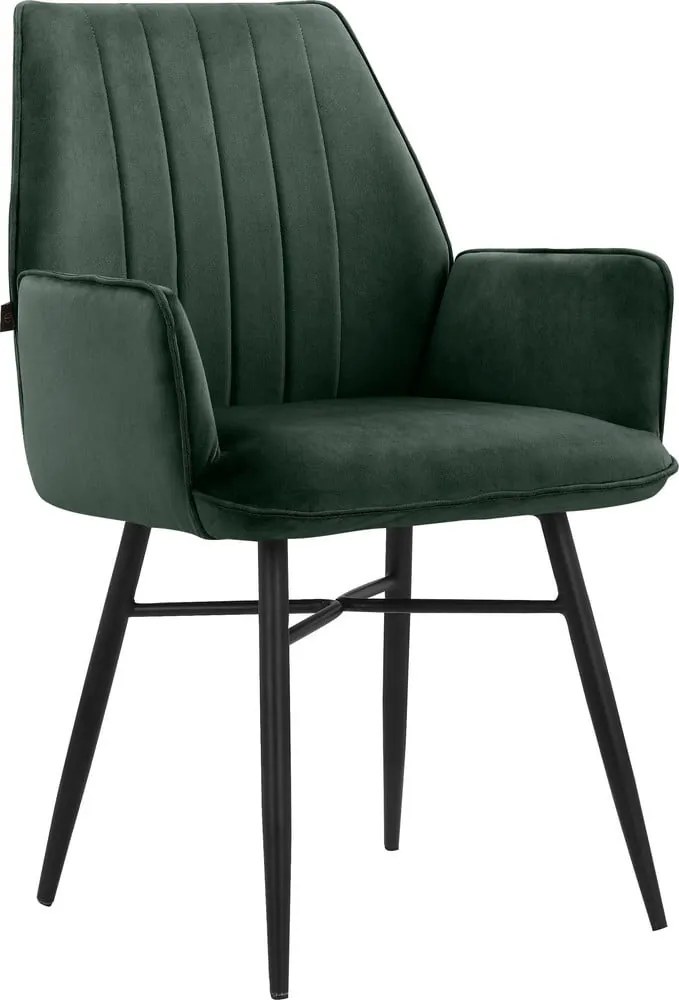 Зелени тапицирани трапезни столове в комплект 2 бр. Anzo – Støraa