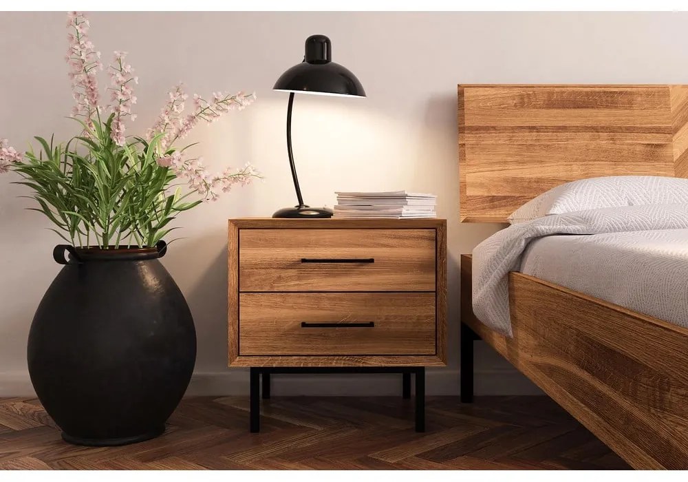 Дъбово двойно легло 180x200 cm Abies 2 - The Beds