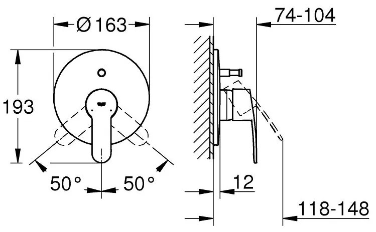External battery parts Grohe Eurostyle Cosmopolitan