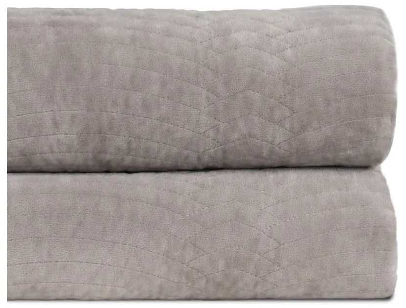 Сиво капитонирано покривало за легло 230x260 cm – Ixia