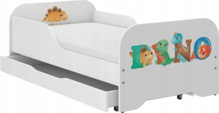 Детско легло MIKI, 160 x 80 см, с матрак и решетъчна основа – DINO KIDS