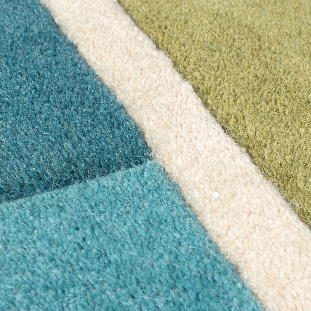 Зелен вълнен килим 230x160 cm Piano - Flair Rugs