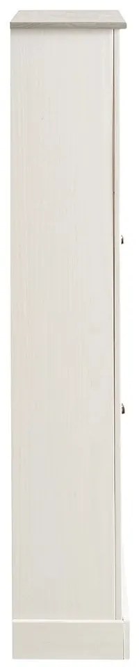 Бяла накланяща се стойка за обувки от масивен бор Toby – Støraa