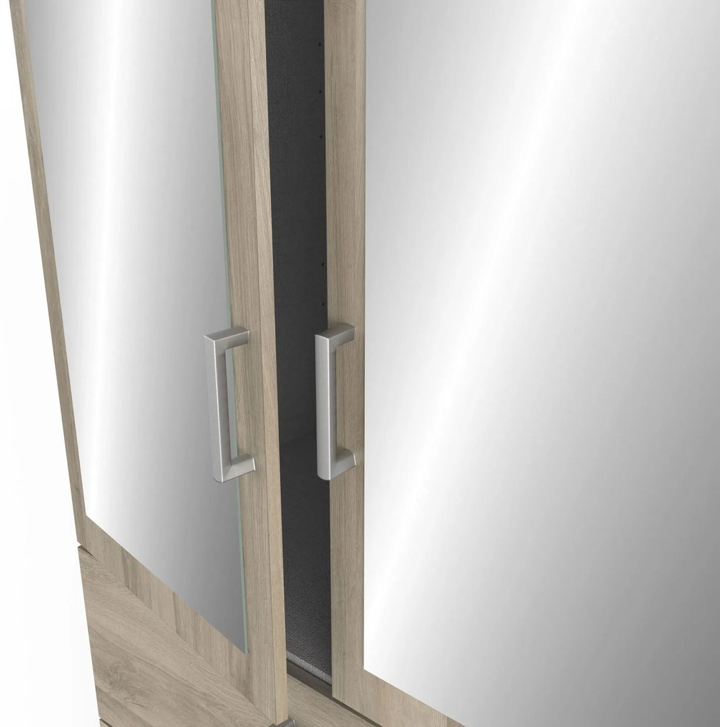 Гардероб Coben Четирикрилен-дъб