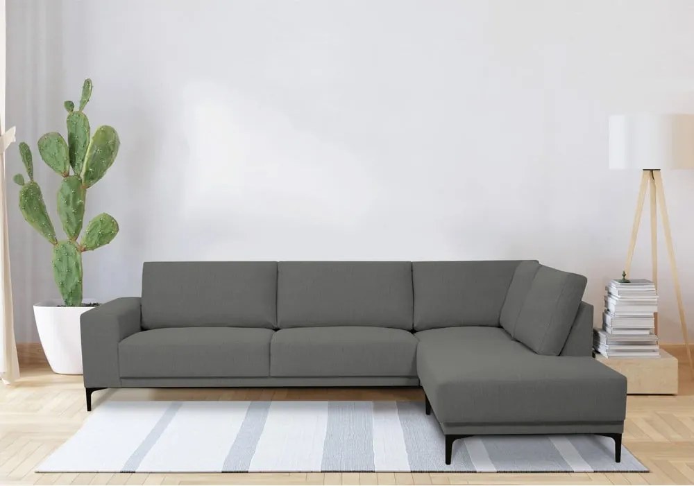 Сив ъглов диван (десен ъгъл) Chile – Scandic