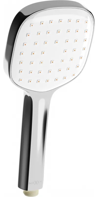 Mexen R-33 ръчен душ 1-функционален, хром/бял - 79533-02