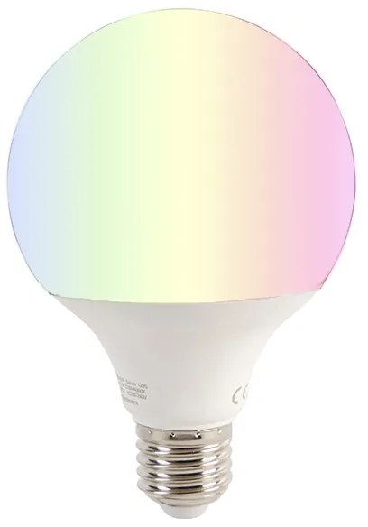 Интелигентна E27 димируема LED крушка G95 11W 900lm 2200-4000K RGB