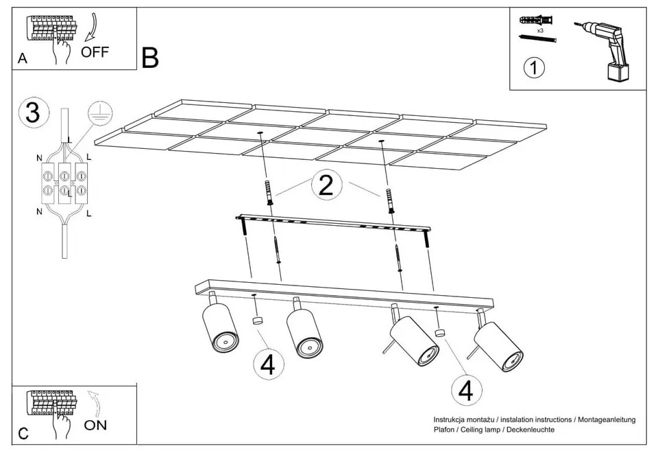 Зелен прожектор 6x81 cm Etna – Sollux