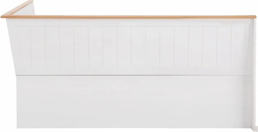 Бяла променлива ъглова пейка, изработена от масивна борова дървесина Silas - Støraa