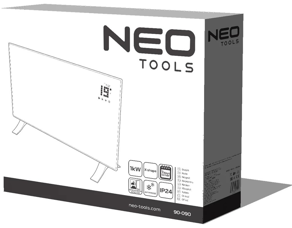 Електрически конвектор 1000 W, IP24 90-090