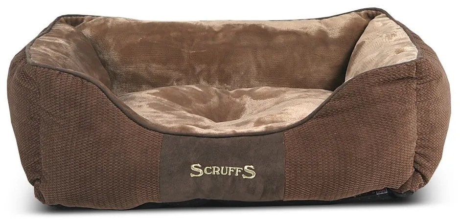 Кафяво плюшено легло за кучета 50x60 cm Scruffs Chester M - Plaček Pet Products