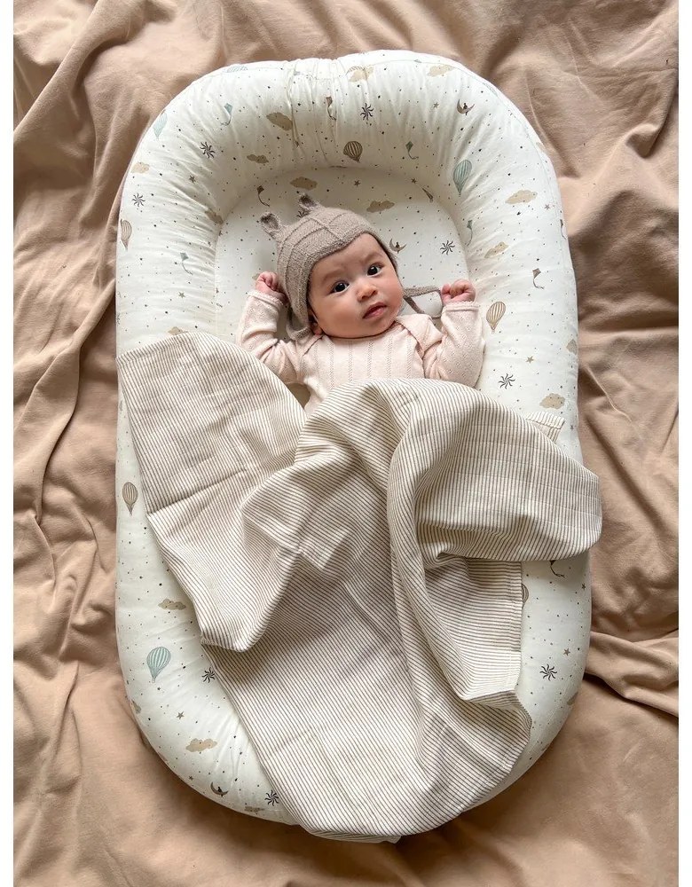 Гнездо за бебе в цвят слонова кост 52x84 cm Dreamland – Cam Cam Copenhagen