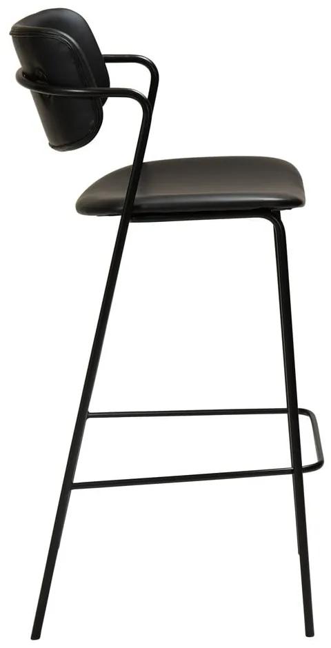 Черен бар стол от изкуствена кожа, височина 107 cm Zed - DAN-FORM Denmark