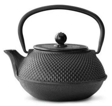 Черен чугунен чайник с цедка за насипен чай , 800 ml Jang - Bredemeijer