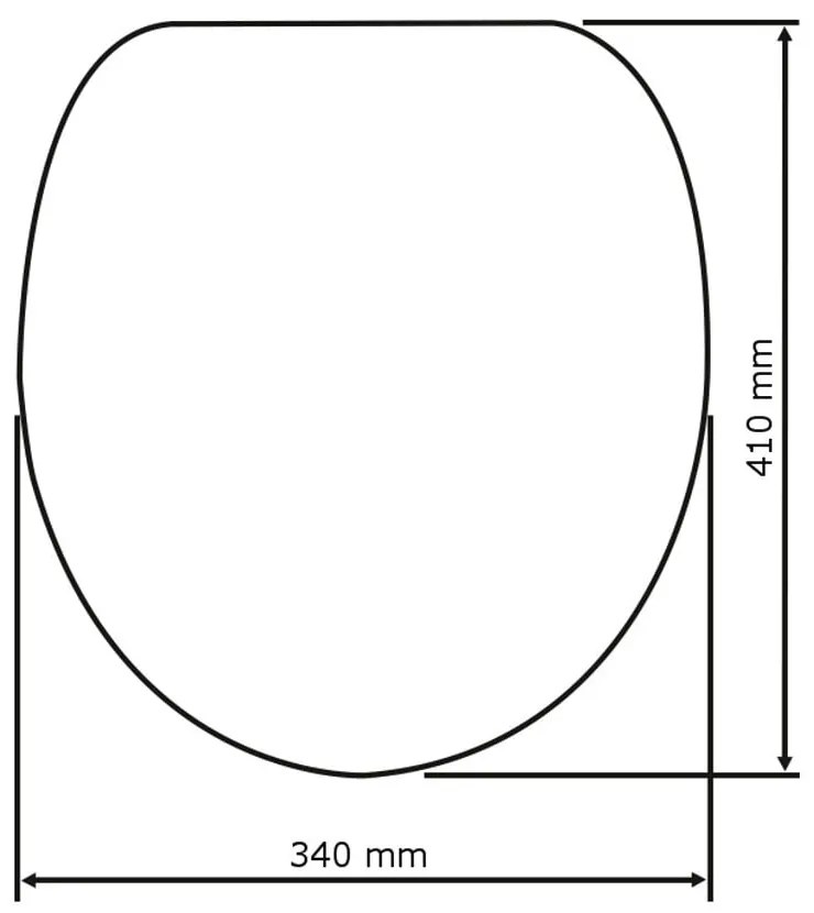 Седалка за тоалетна 37 x 42,5 cm Bamboo – Wenko