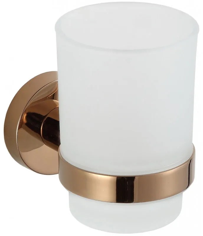 Mexen Remo чаша за четки за зъби, розово злато - 7050738-60
