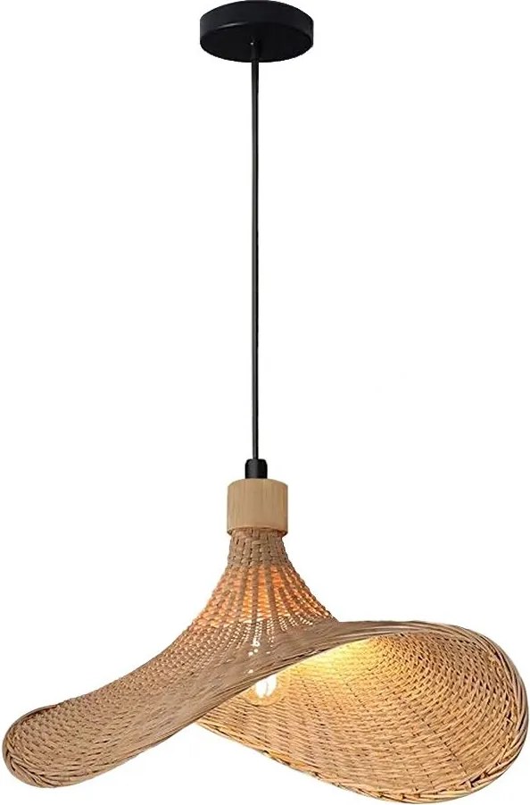 БАМБУКОВА ВИСЯЩА ЛАМПА APP1642-1CP 30cm