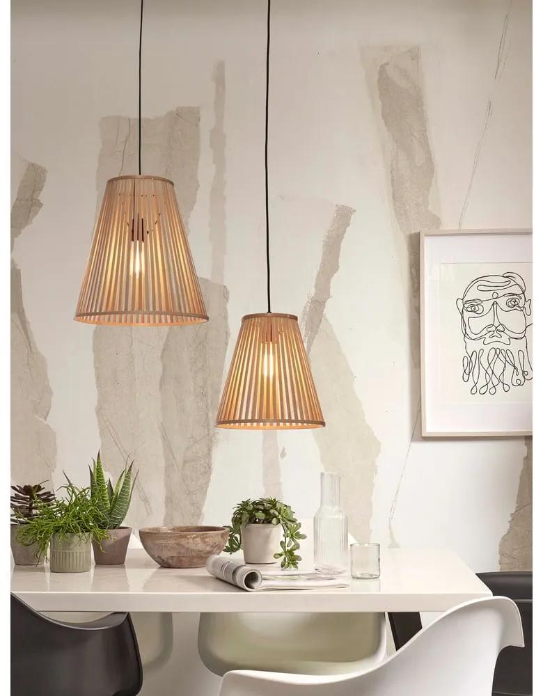 Висяща лампа с бамбуков абажур в естествен цвят ø 30 cm Merapi - Good&amp;Mojo