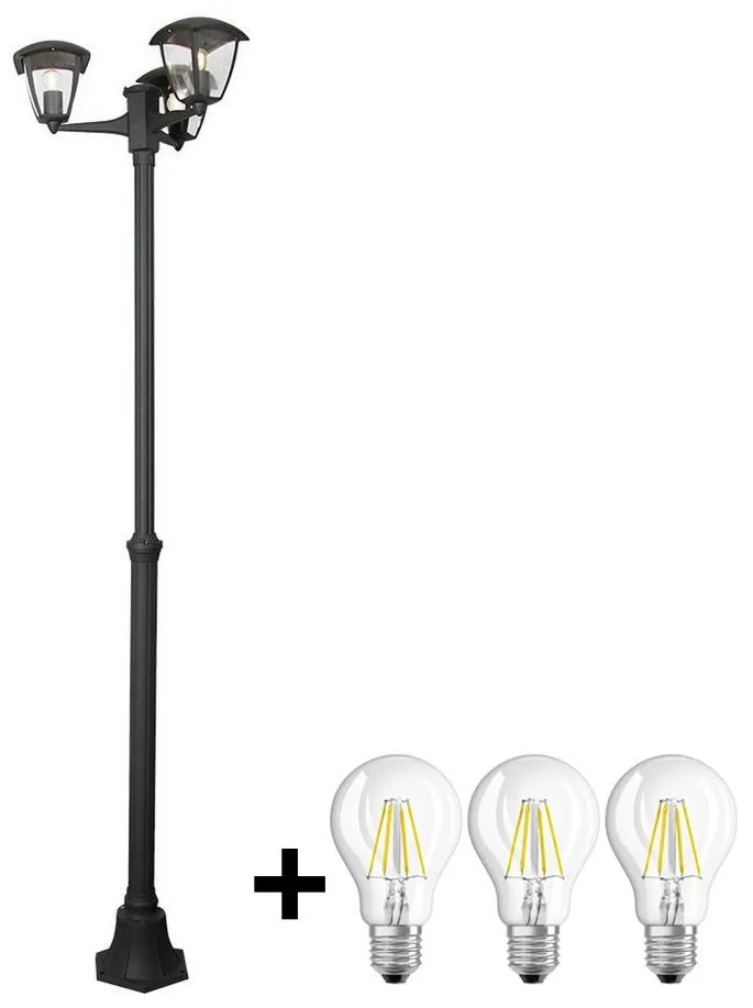Brilagi -  LED Екстериорна лампа LUNA 3xE27/60W/230V IP44