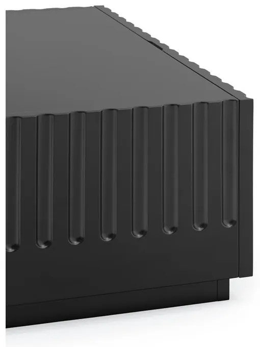 Черна масичка за кафе с 2 чекмеджета Doric - Teulat