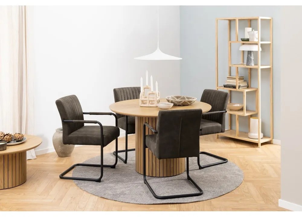 Тъмносиви трапезни столове в комплект от 2 броя Adele - Actona