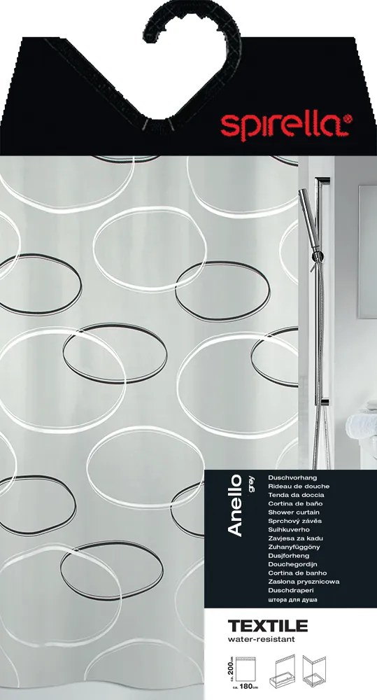 Завеса за душ 180x200 cm Anello – Spirella