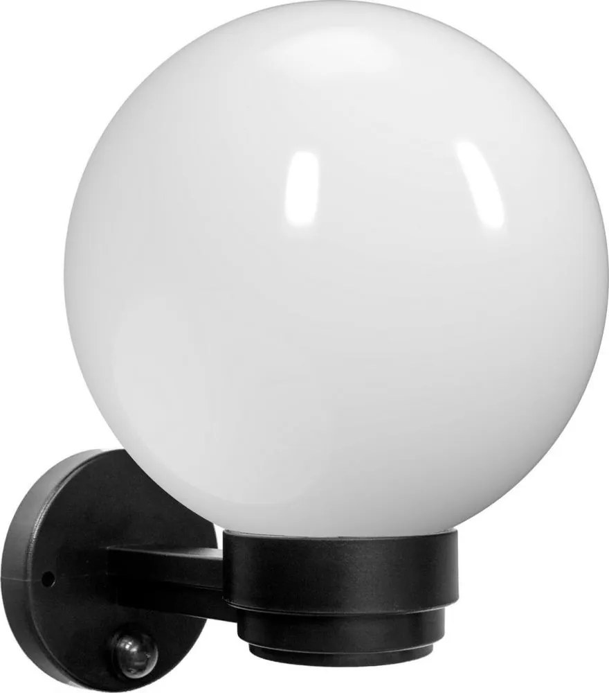 Brilagi - Външно стенно осветително тяло със сензор HARBOR 1xE27/40W/230V IP33 черно/бяло