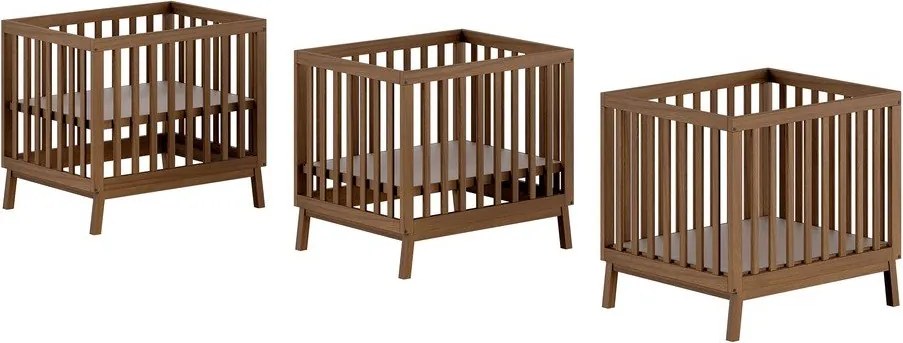 Кафява кошара за игра от масивен бор 95x75 cm Sezane – Vipack