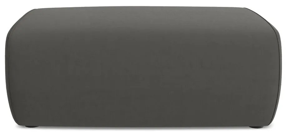 Тъмносива кадифена табуретка Kapua – Makamii