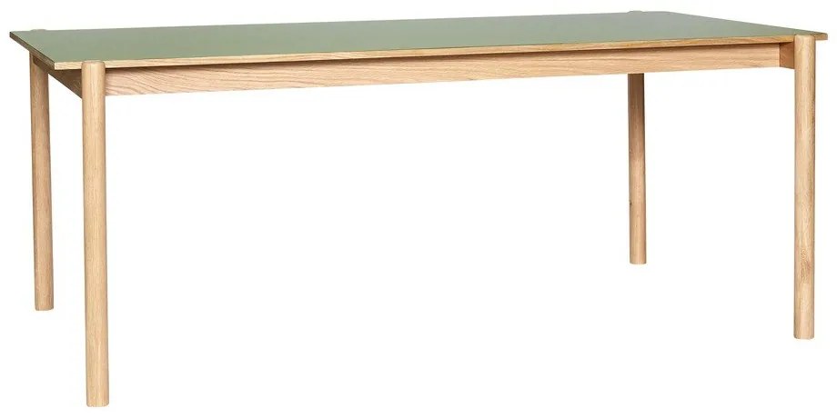 Трапезна маса от масивен дъб 107x190 cm Oblique – Hübsch