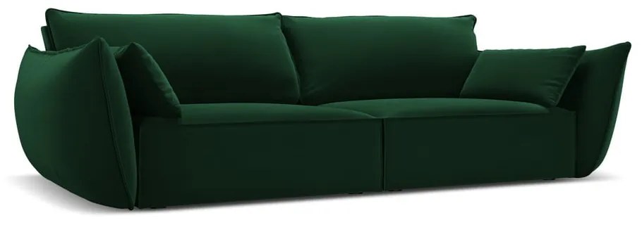 Тъмнозелен кадифен диван 208 cm Vanda – Mazzini Sofas