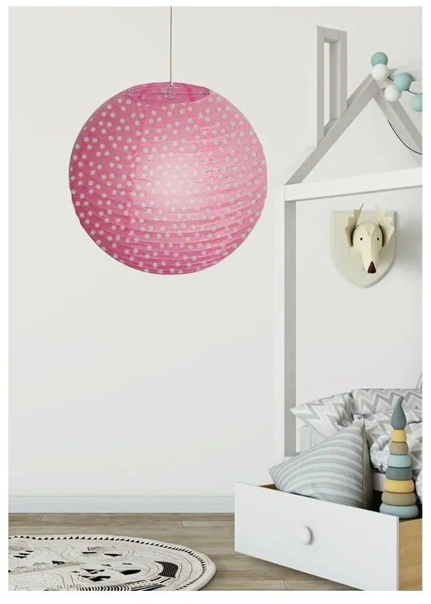 Розов детски абажур ø 35 cm – Candellux Lighting