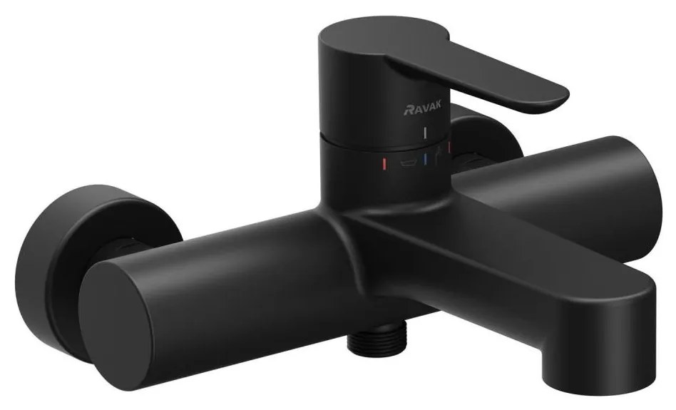 Ravak X070185 - смесител за вана PURI, черен