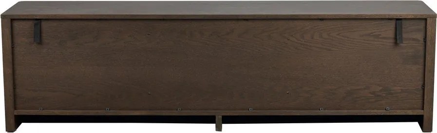 Скрин от декор от дъб в тъмно естествен цвят 180x50x40 cm Melstone – Rowico