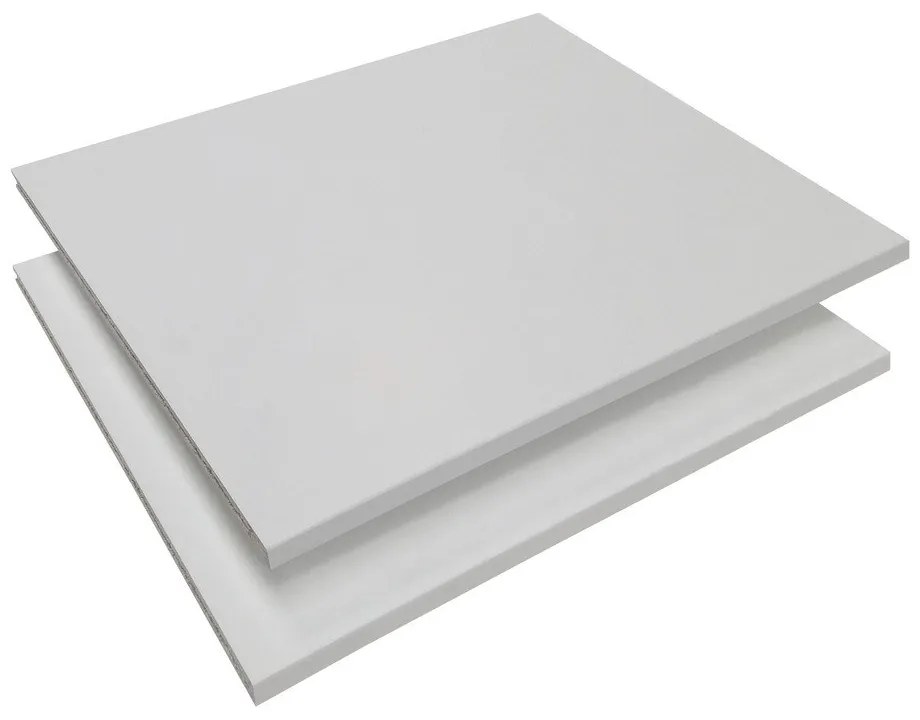 Бели рафтове за модулна система от рафтове 2 бр. 32x27 cm Mistral Kubus - Hammel Furniture