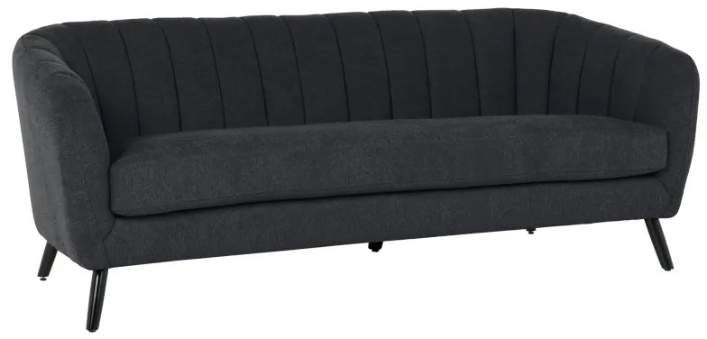 Триместно канапе GRETA - черен PO