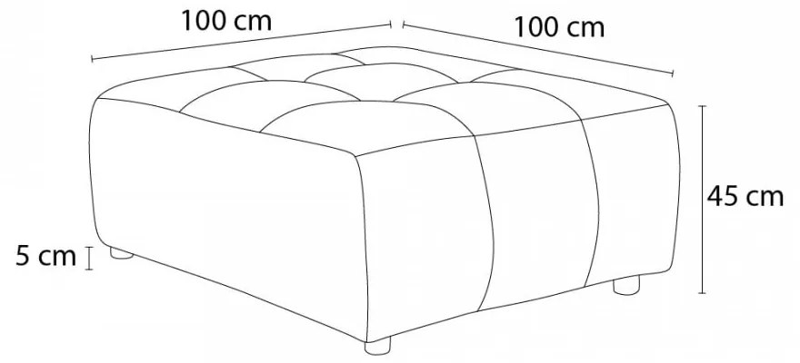Светлосива табуретка Arsene – Bobochic Paris