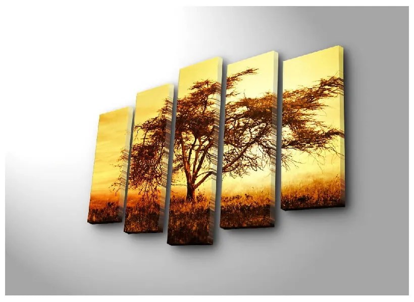 Картина от няколко части Голямо дърво, 105 x 70 cm - Wallity